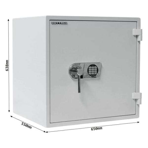 Rottner Wertschutzschrank EN2 Diamant Fire PO100 Elektronikschloss lichtgrau T05919